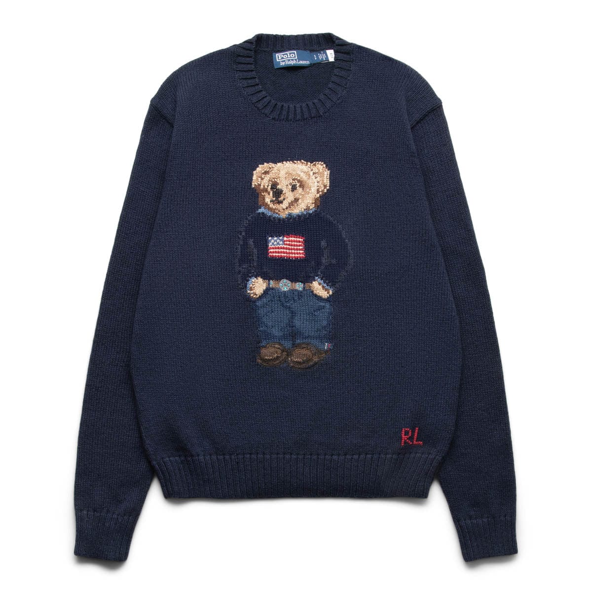 Polo Bear Flag Knit - Navy-OSI