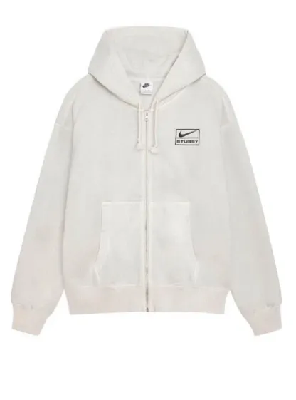 STONE WSHD FLEECE ZIP HOODIE-OSI