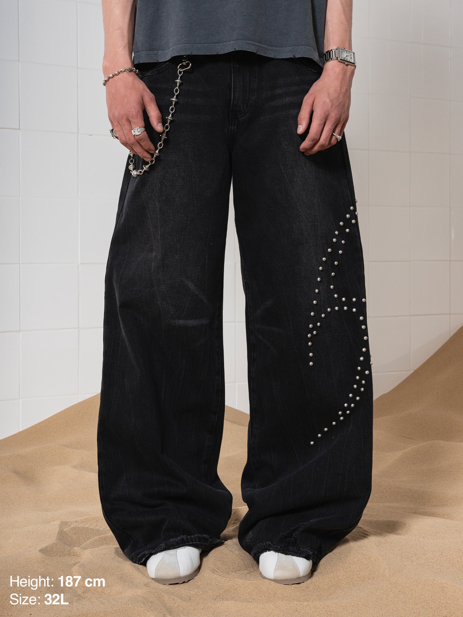 BOWSTONS JEANS - STUDDED-OSI