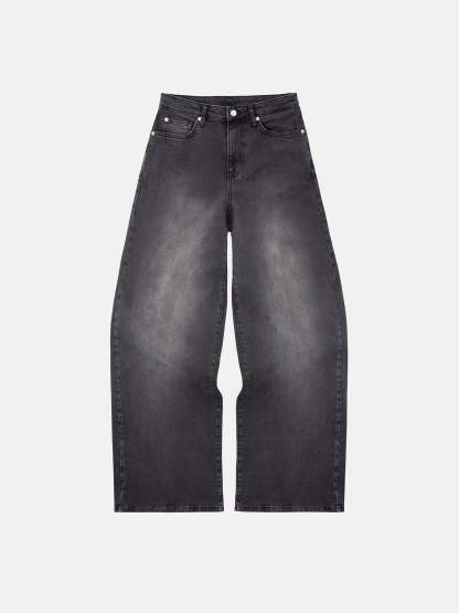 BOWSTONS JEANS - WASHED BLACK-OSI