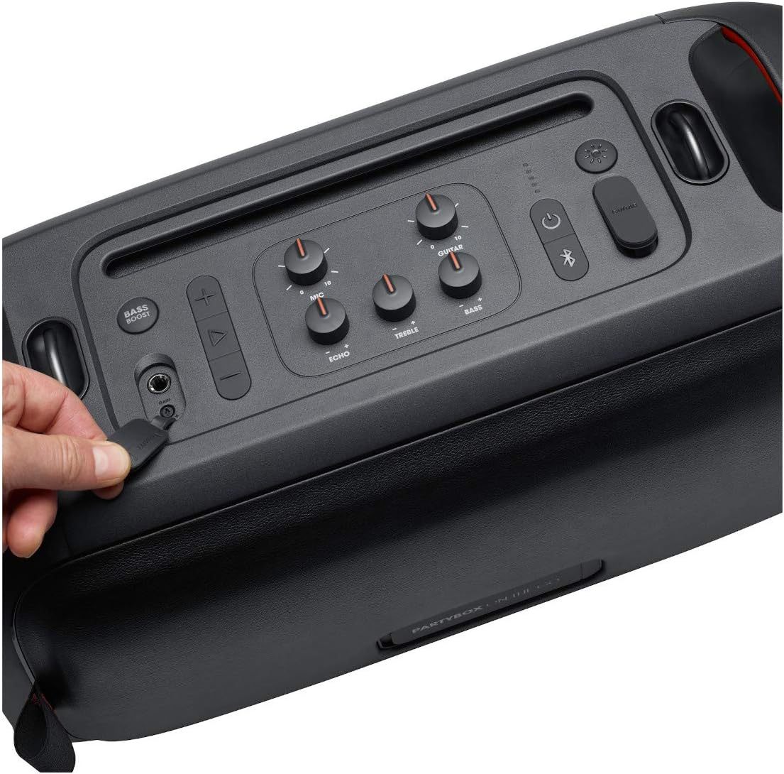 JBL PartyBox On-The-Go Powerful Portable Bluetooth Party Speaker with Dynamic Light Show