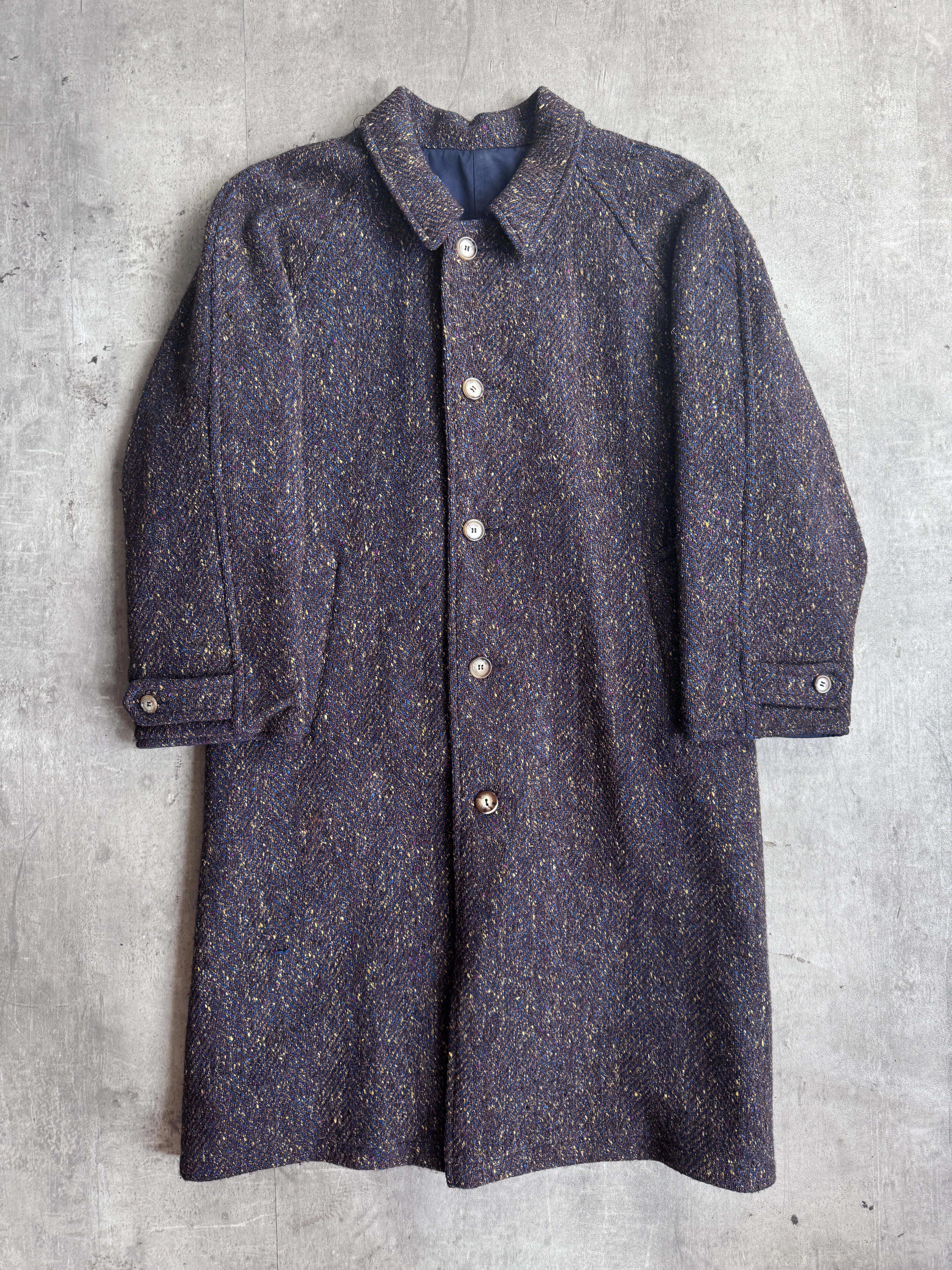1980's Flecked Wool Reversible Overcoat