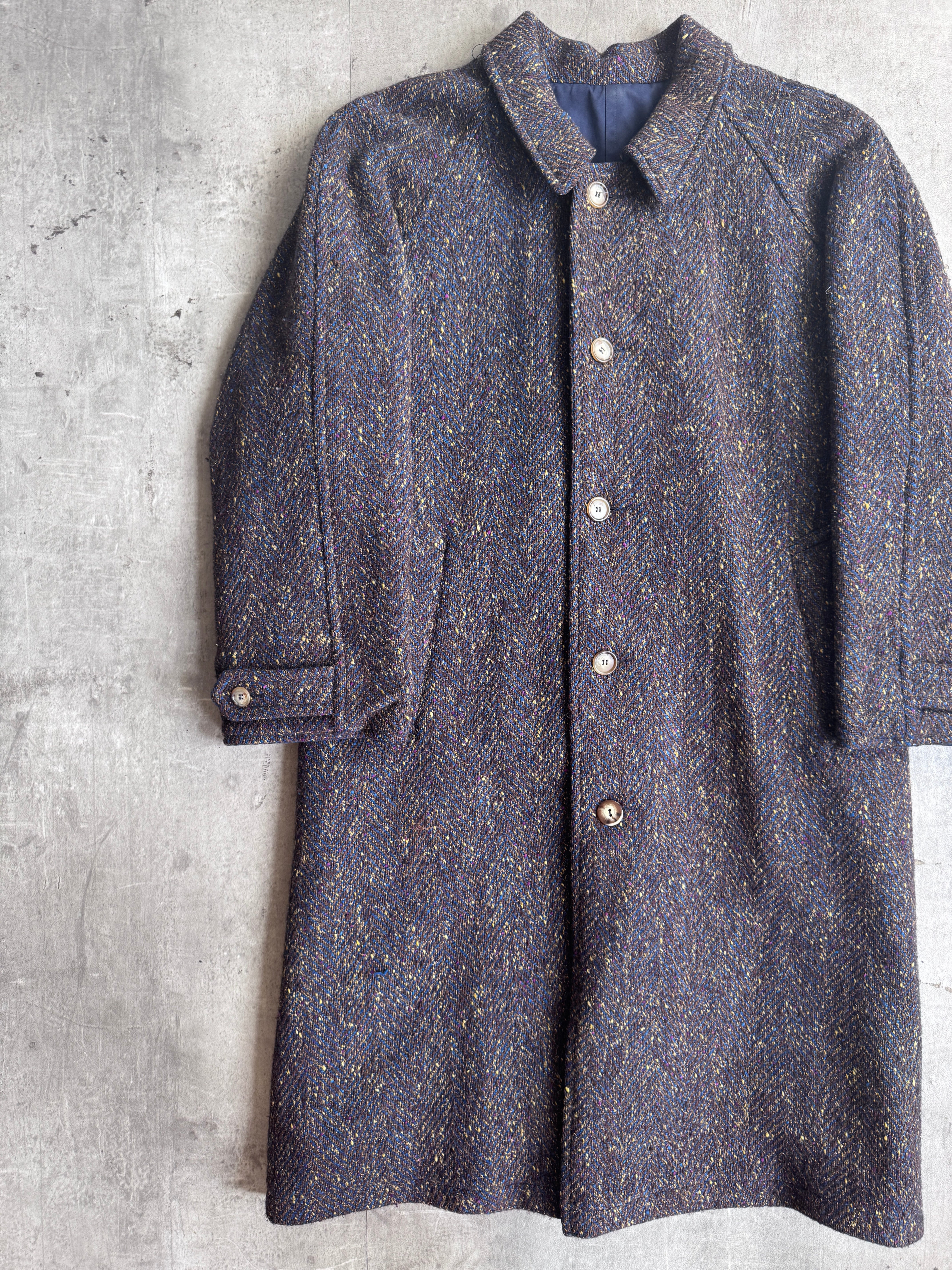 1980's Flecked Wool Reversible Overcoat