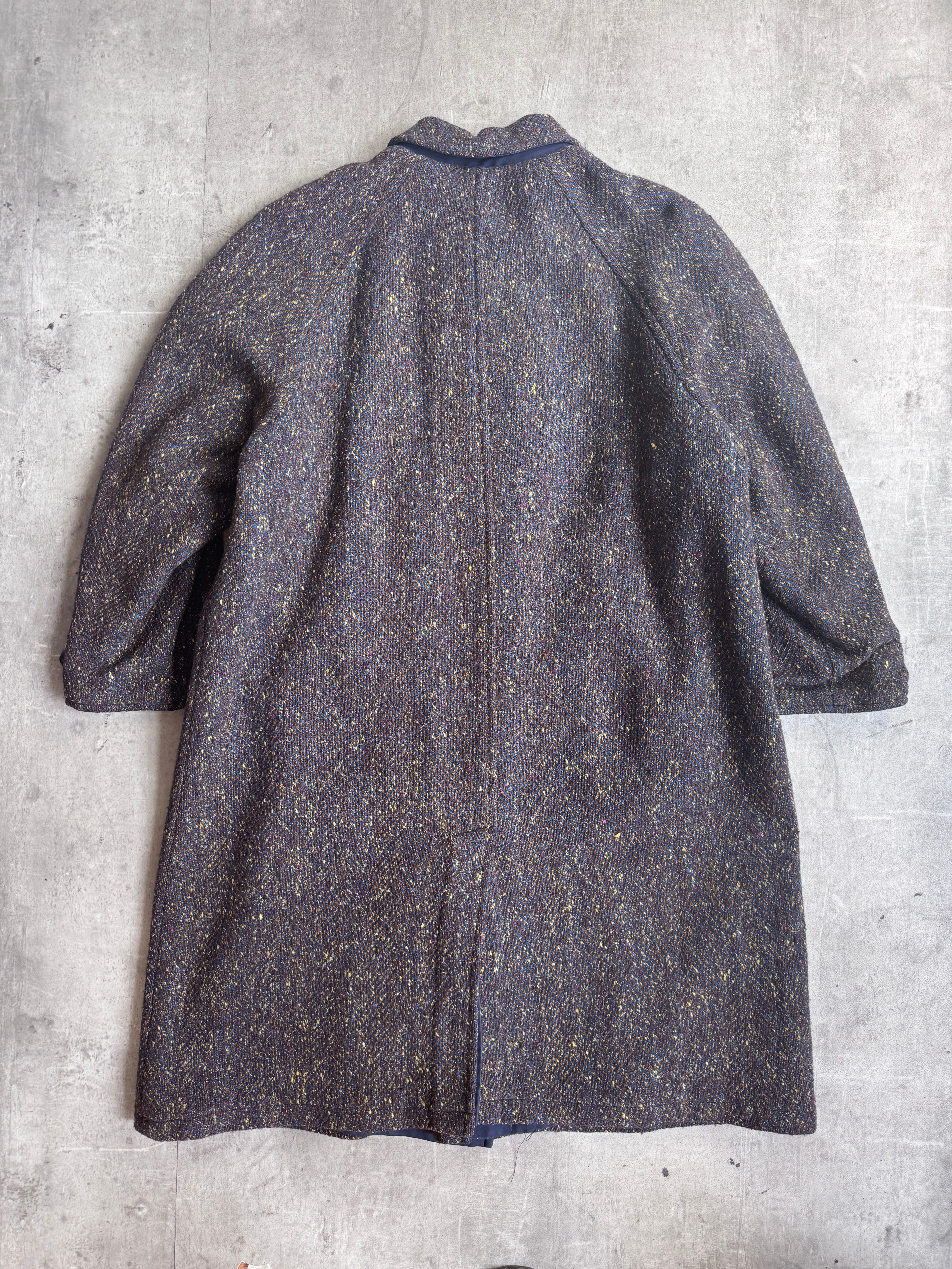 1980's Flecked Wool Reversible Overcoat