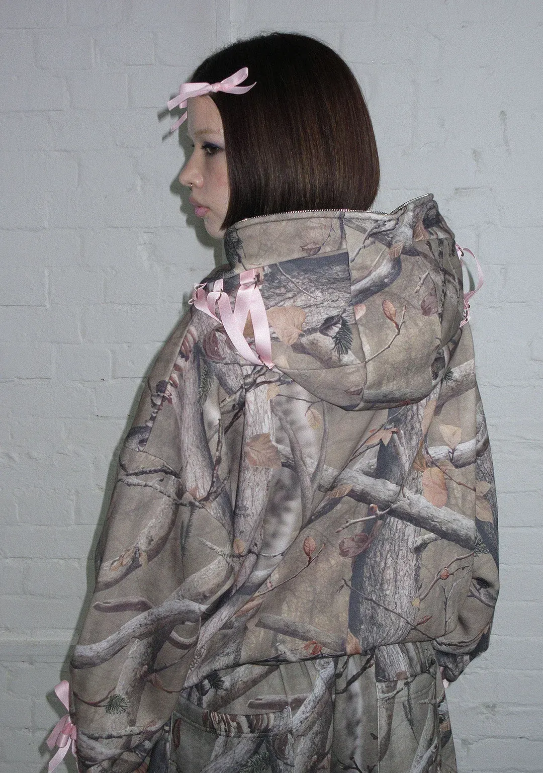 FORBIDDEN ZIP HOODIE NATURAL