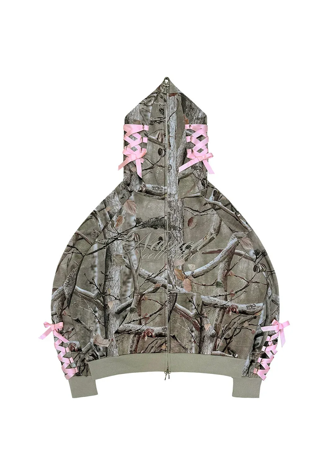 FORBIDDEN ZIP HOODIE NATURAL