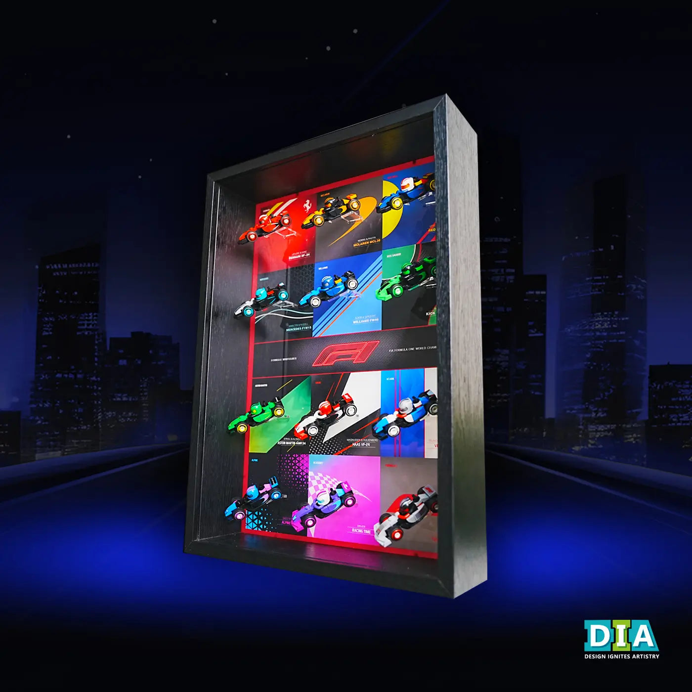 ™ Show Case for F1 Collectible Race Cars Plus(71049)