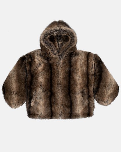 FUR HOODIE JACKET