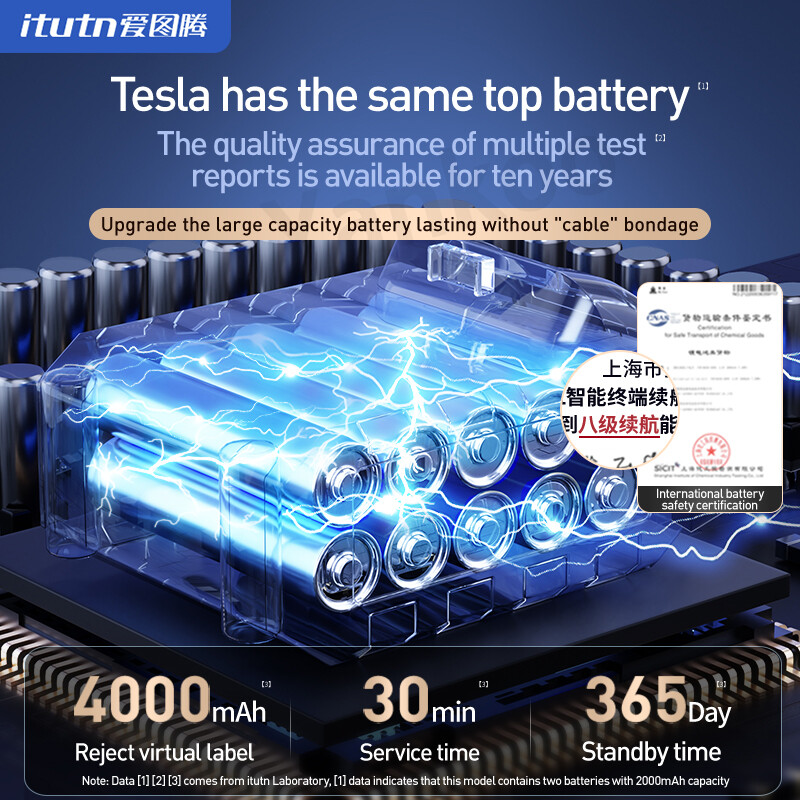 Itutn Wireless Vacuum Cleaner ZX-106 Suction & Blow 4 in 1 5000Pa Powerful Suction 4000mAh Long Endurance Suitable For Car/home/outdoor