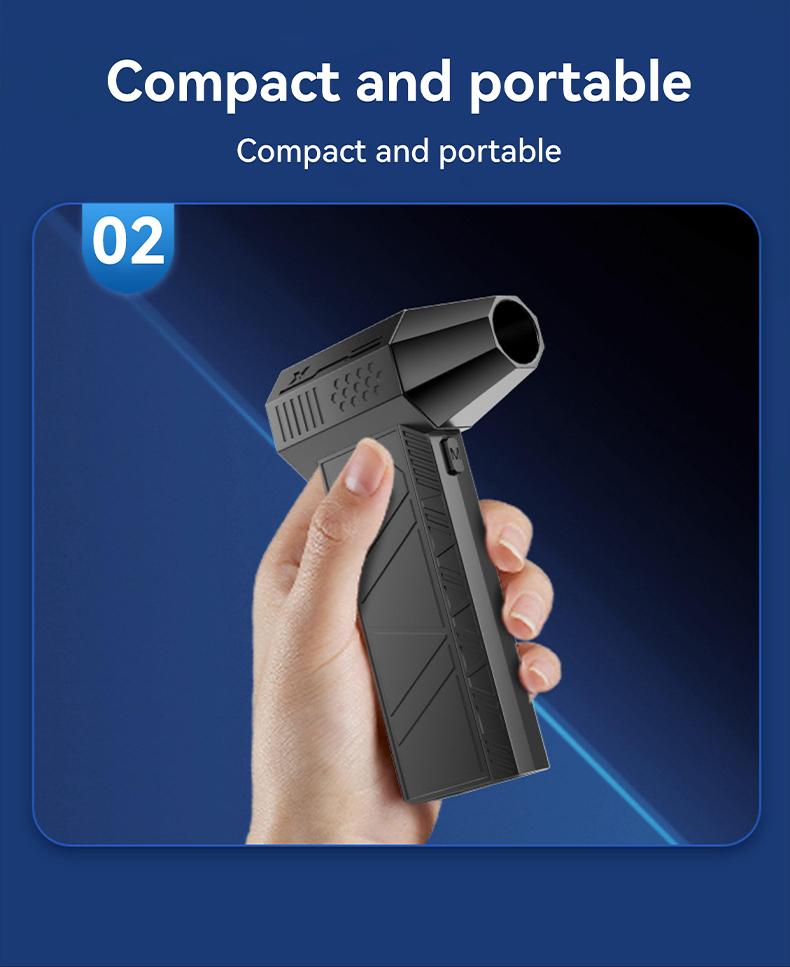 Compressed-Air-Duster-Mini-Blower- Turbo Fan- 140000RPM Electric Duster- Keyboard Cleaning kit- No Canned- Replace Compressed air can- Jet Dry Blower- Car Dryer air Blower- Pc dusters for Cleaning