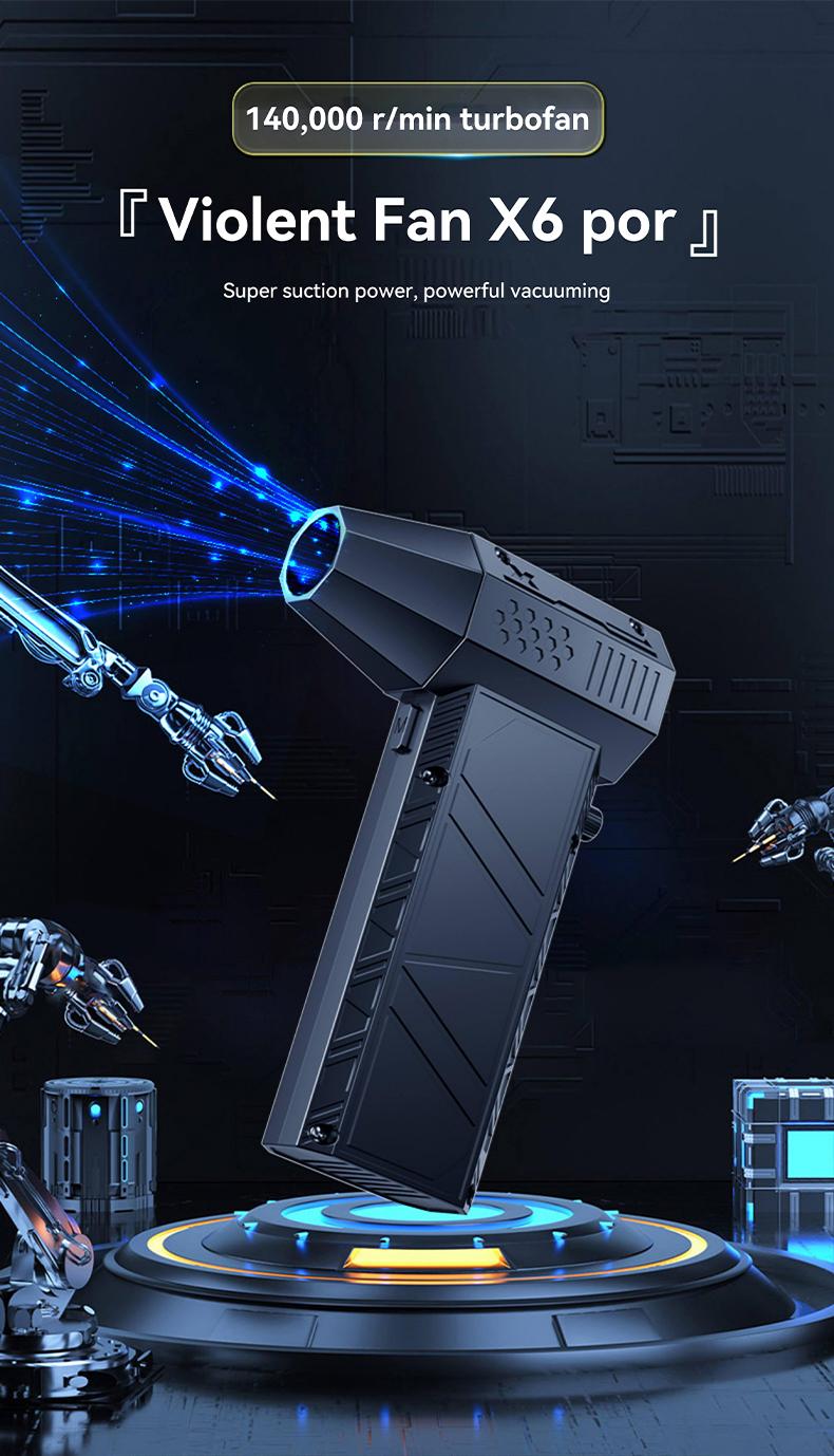 Compressed-Air-Duster-Mini-Blower- Turbo Fan- 140000RPM Electric Duster- Keyboard Cleaning kit- No Canned- Replace Compressed air can- Jet Dry Blower- Car Dryer air Blower- Pc dusters for Cleaning