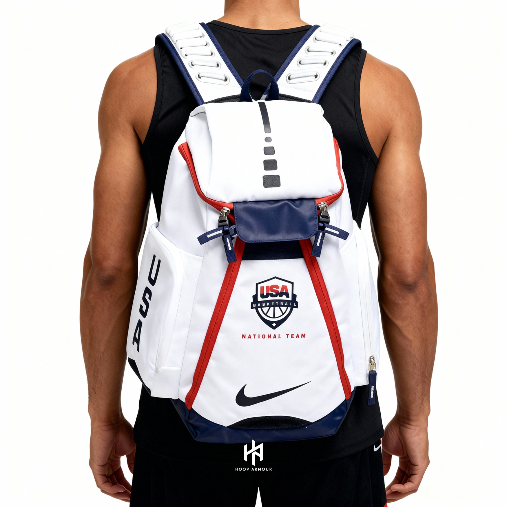Hoop Armour Elite Backpack Team USA White-Maverick