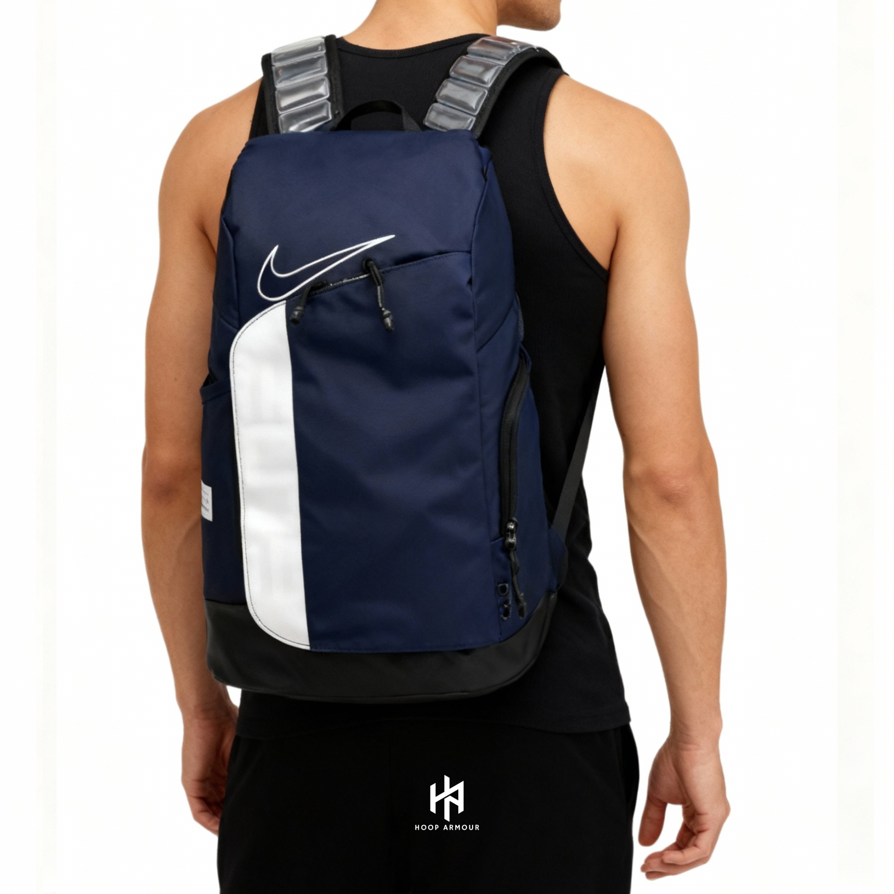 Hoop Armour Elite Backpack Navy White-Maverick