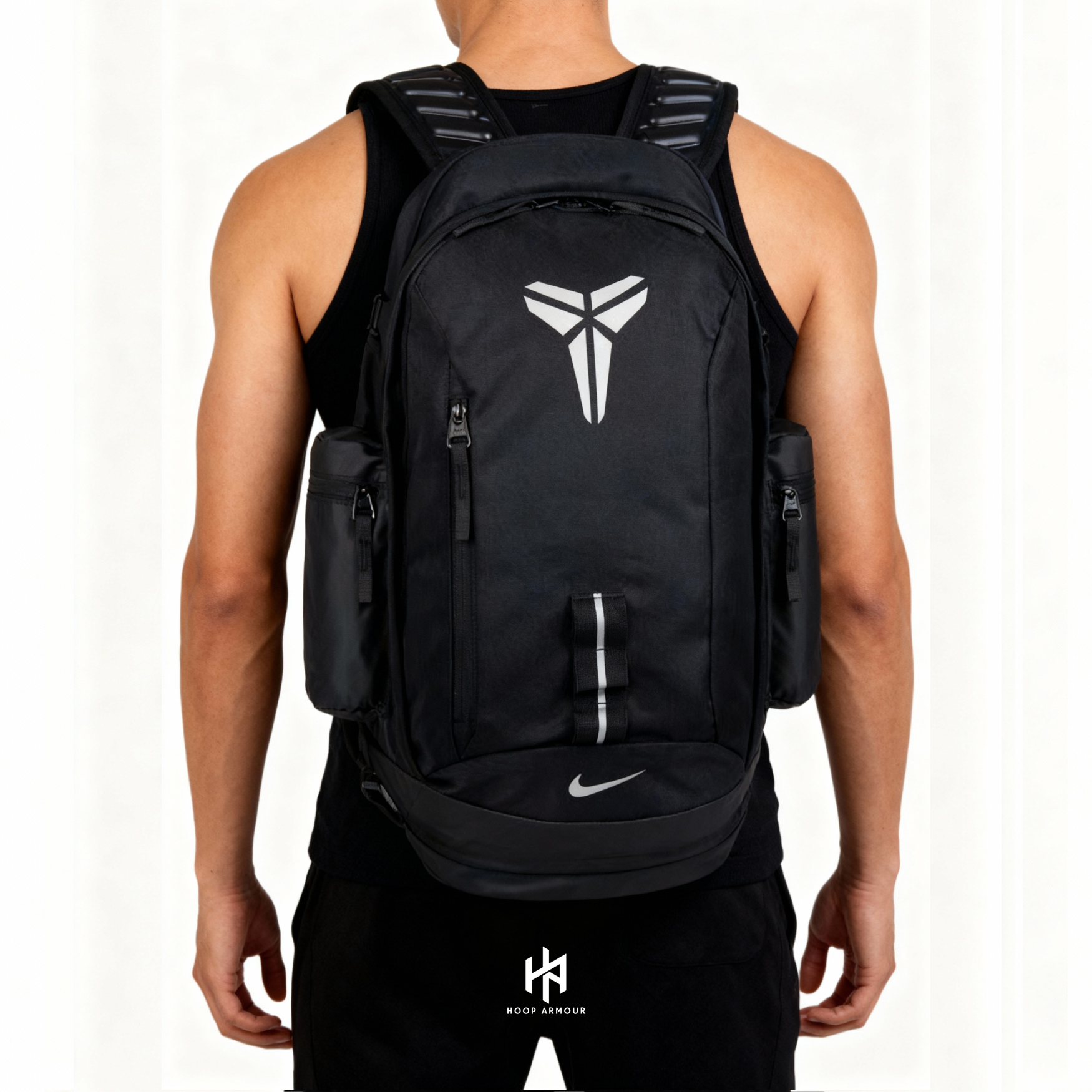 Hoop Armour Mamba Backpack Black White-Maverick