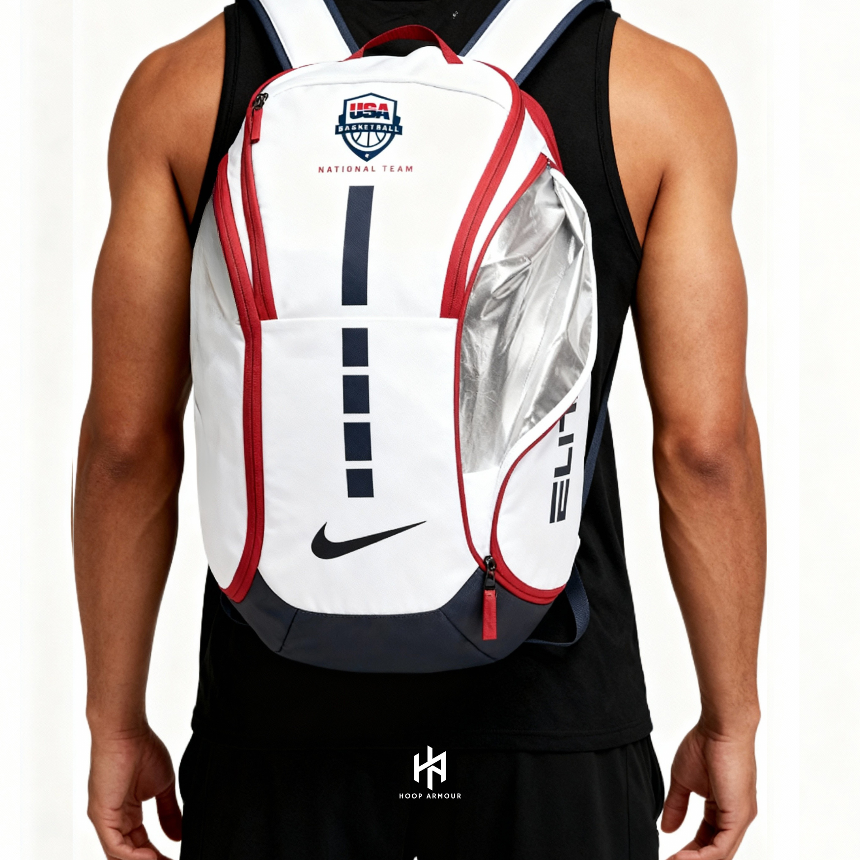 Hoop Armour Elite Backpack Team USA White-Maverick