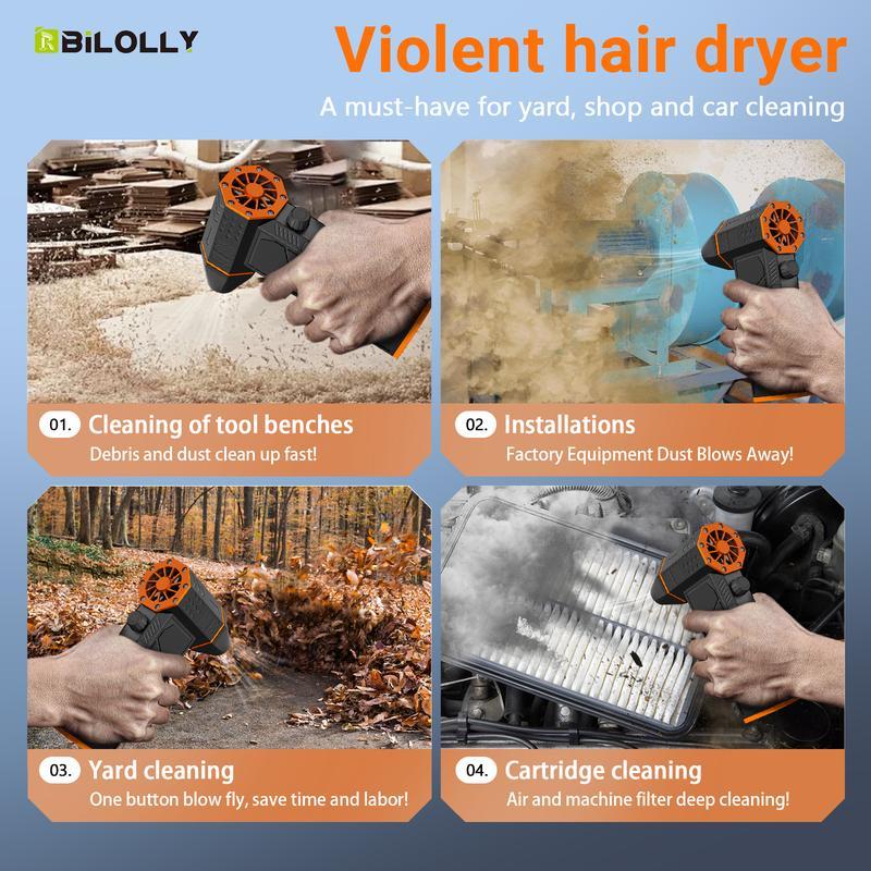 Compressed-Air-Duster-Mini-Blower- Turbo Fan- 140000RPM Electric Duster- Keyboard Cleaning kit- No Canned- Replace Compressed air can- Jet Dry Blower- Car Dryer air Blower- Pc dusters for Cleaning