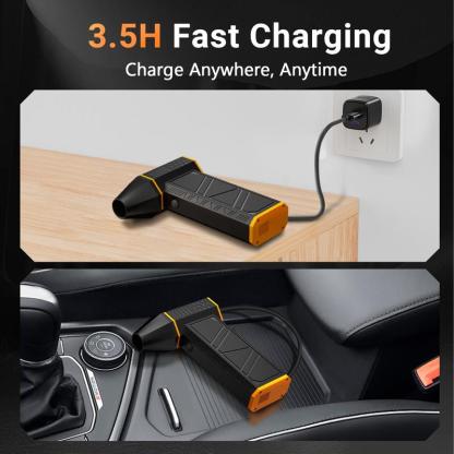 Compressed-Air-Duster-Mini-Blower- Turbo Fan- 140000RPM Electric Duster- Keyboard Cleaning kit- No Canned- Replace Compressed air can- Jet Dry Blower- Car Dryer air Blower- Pc dusters for Cleaning