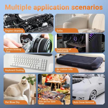 Compressed-Air-Duster-Mini-Blower- Turbo Fan- 140000RPM Electric Duster- Keyboard Cleaning kit- No Canned- Replace Compressed air can- Jet Dry Blower- Car Dryer air Blower- Pc dusters for Cleaning