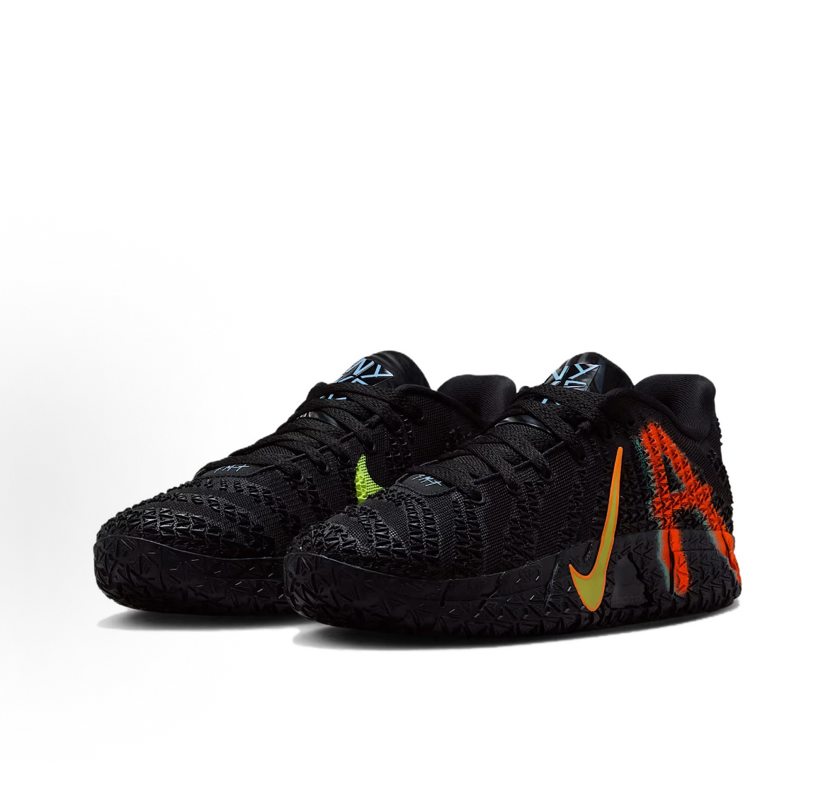 Nike Ja 3 Morant Third Generation Basketball Shoes - Comfortable, Versatile, Non-slip, Durable, Low-top, Unisex, Black/Yellow/Red