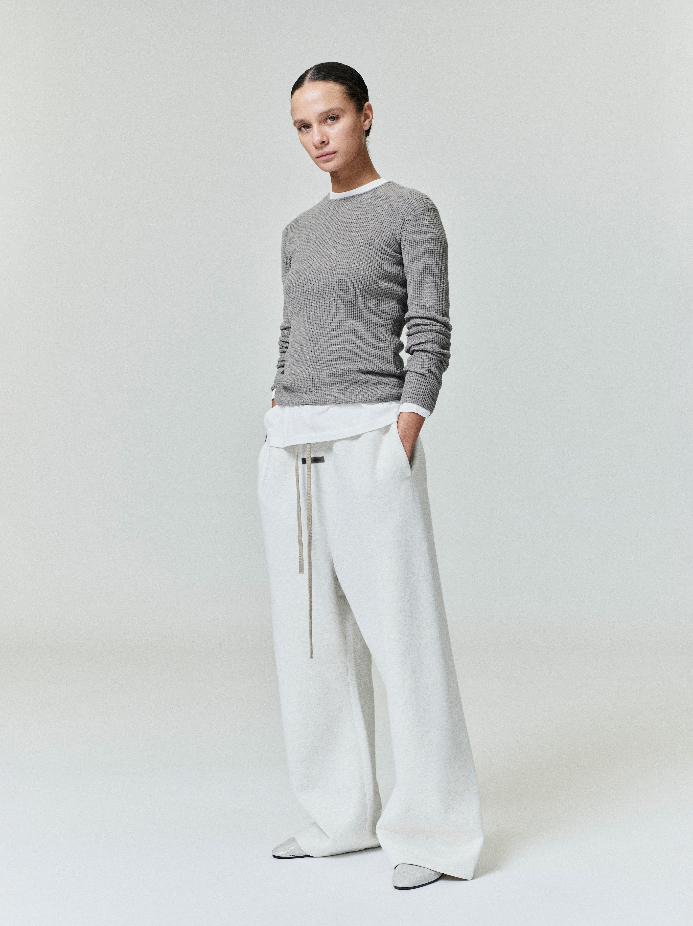 Womens Waffle Long Sleeve Top
