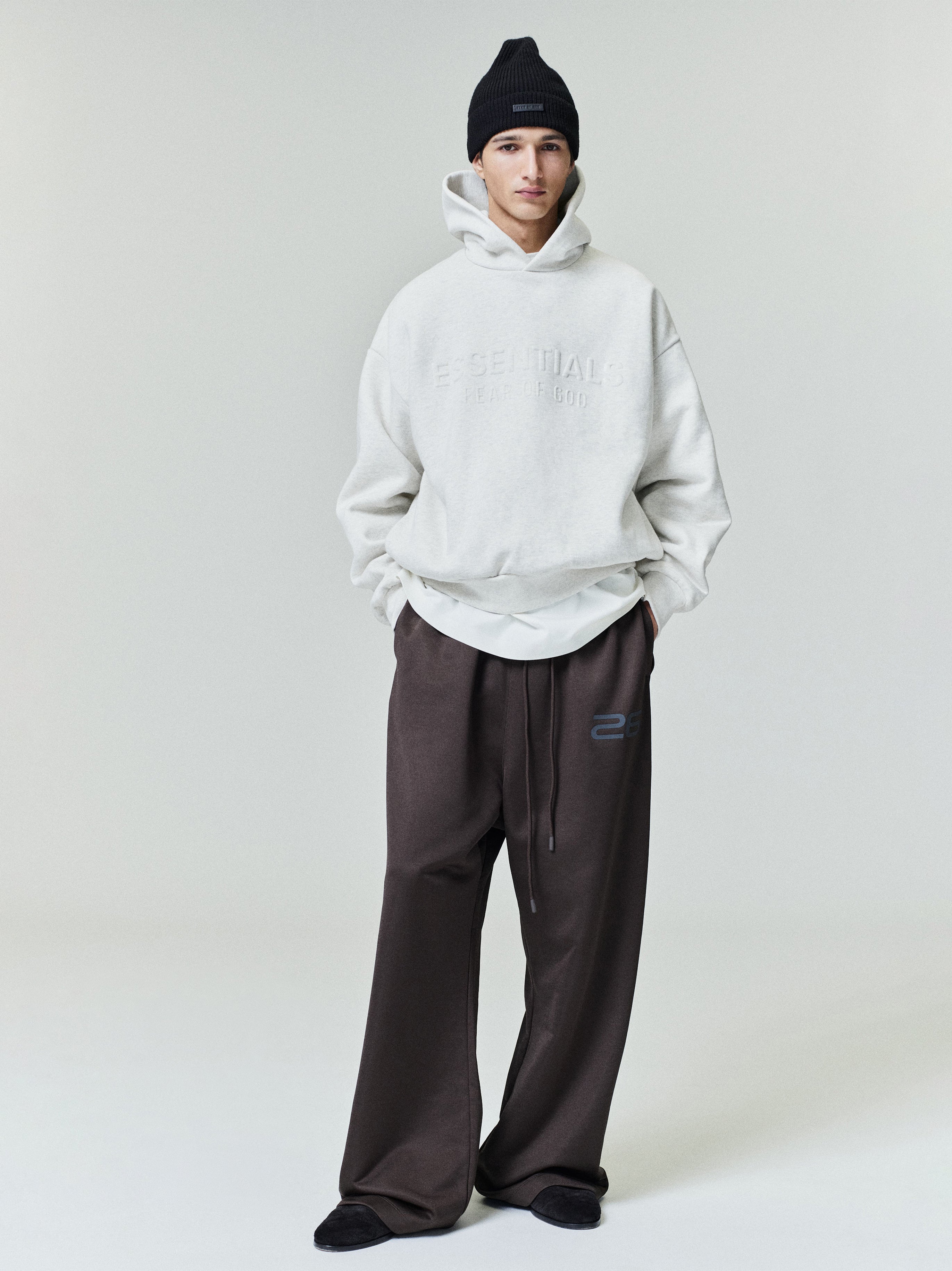 Embossed Essentials 90s Fit Hoodie