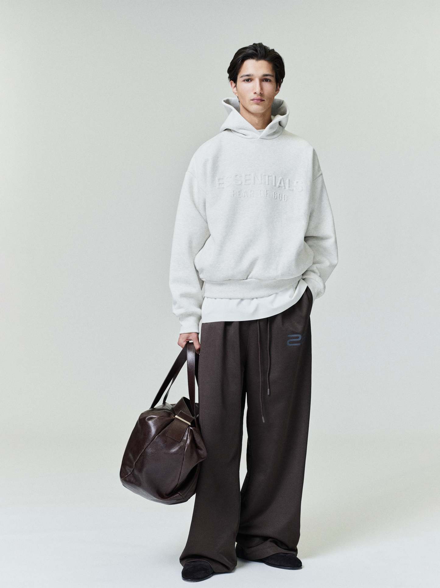 Embossed Essentials 90s Fit Hoodie