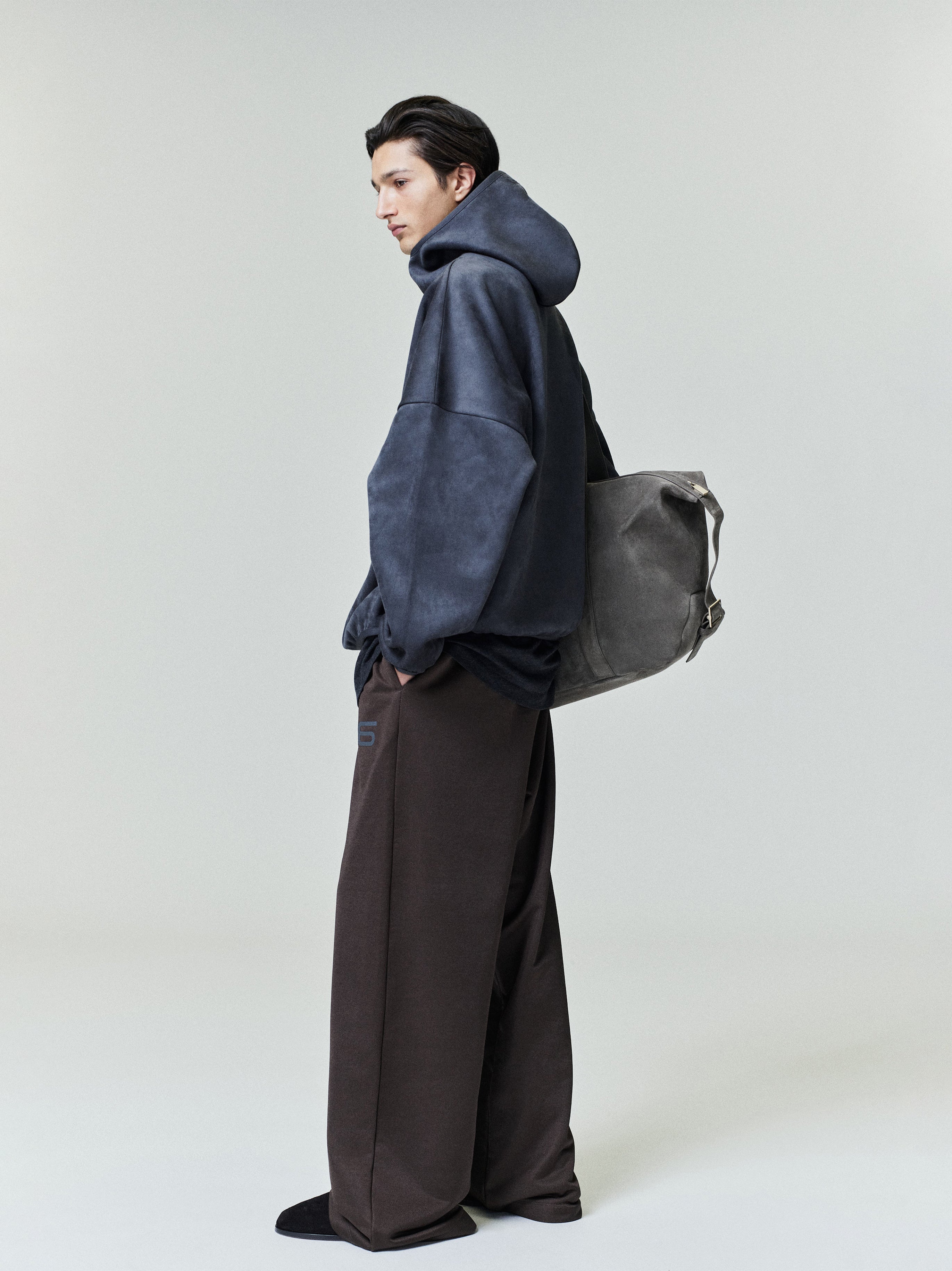 Suede Fleece Modern Hoodie