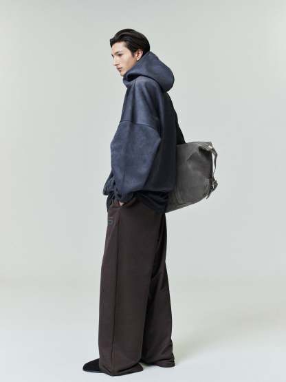 Suede Fleece Modern Hoodie