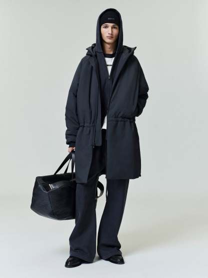 Tech Nylon Hooded Parka