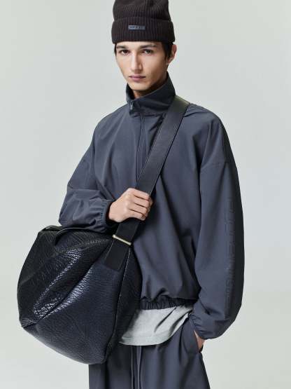 Tech Nylon Half Zip Track Jacket