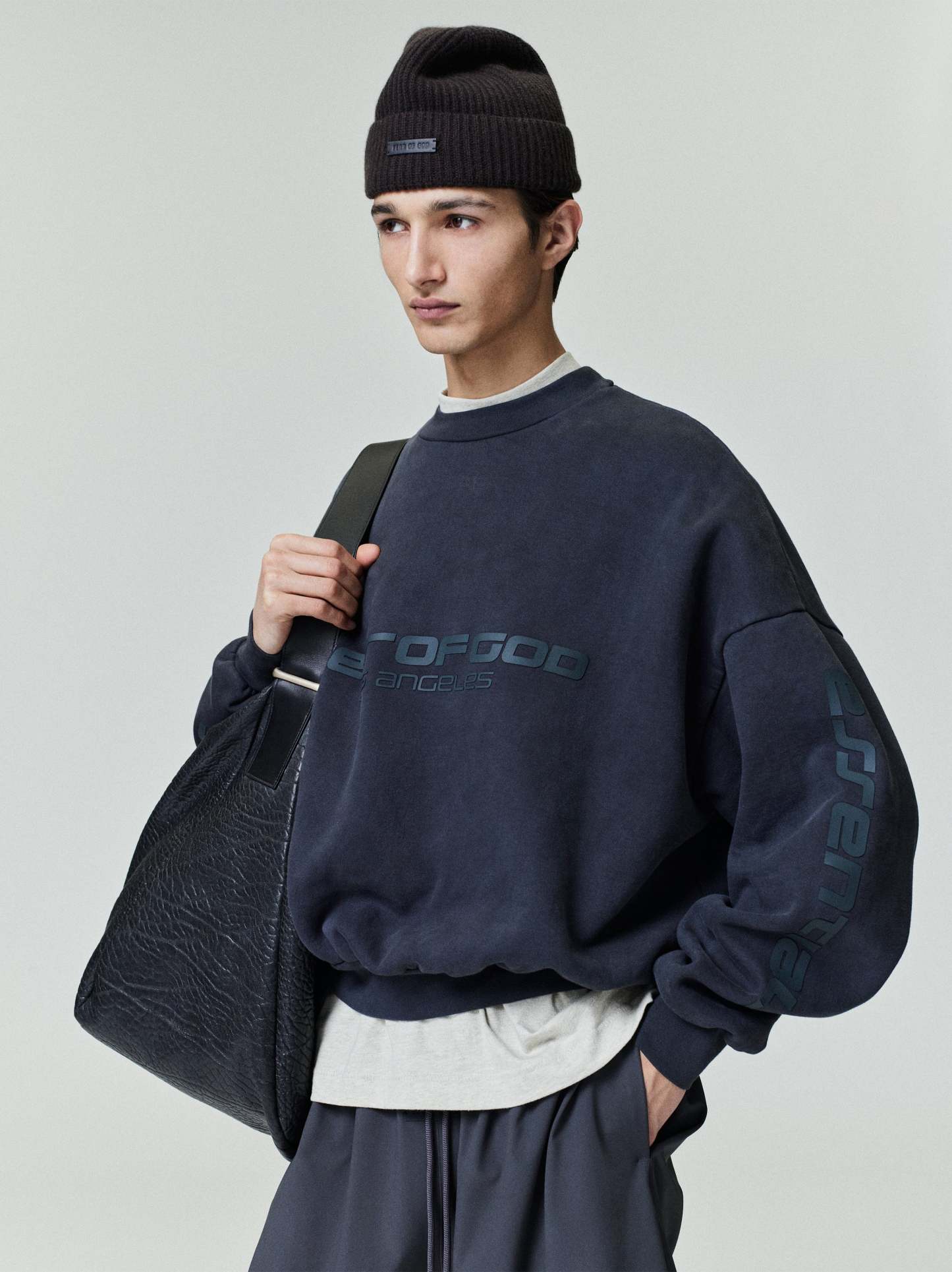 Los Angeles Heavy Fleece Cropped Sweatshirt