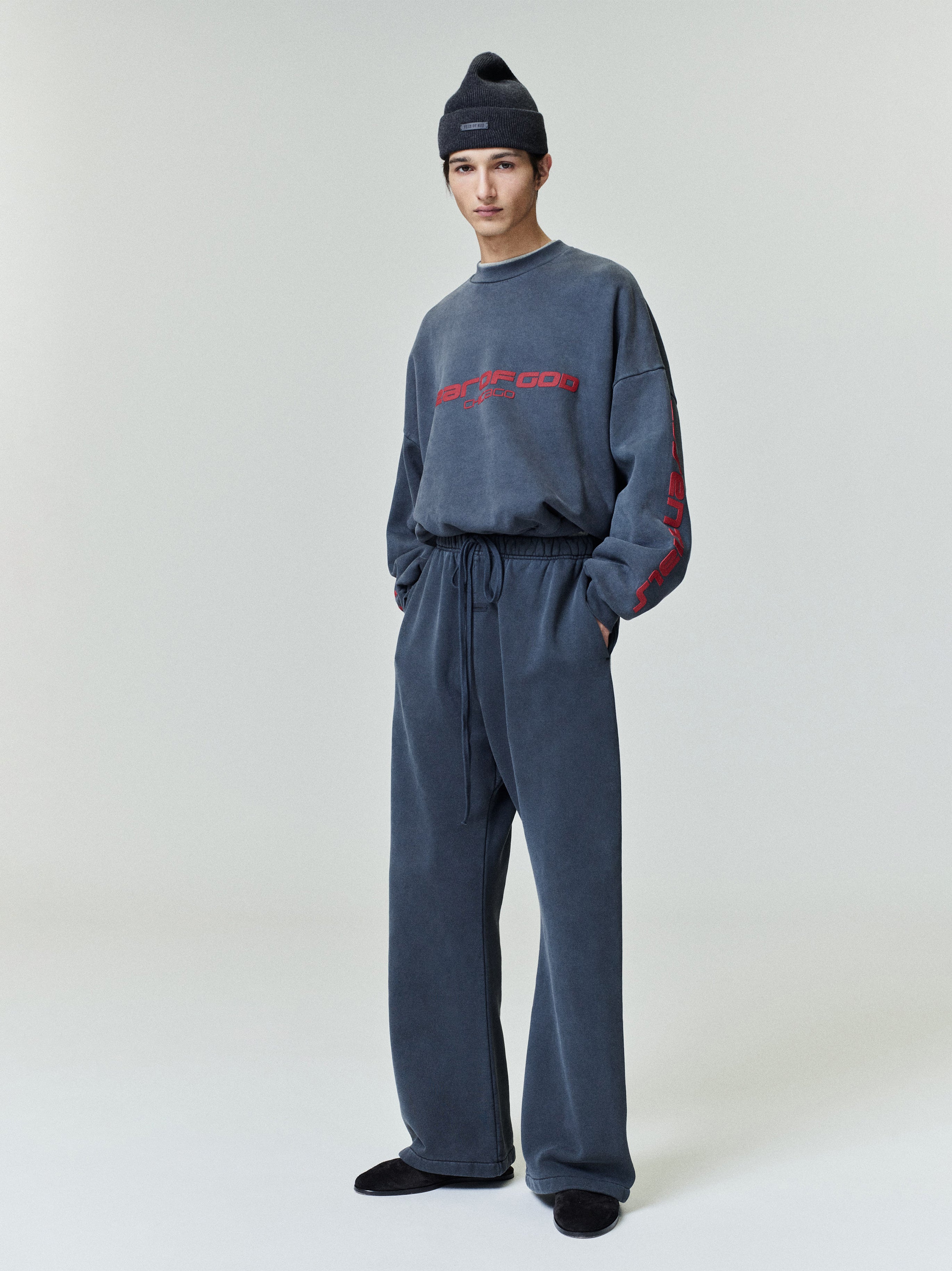 Chicago Heavy Fleece Cropped Sweatshirt
