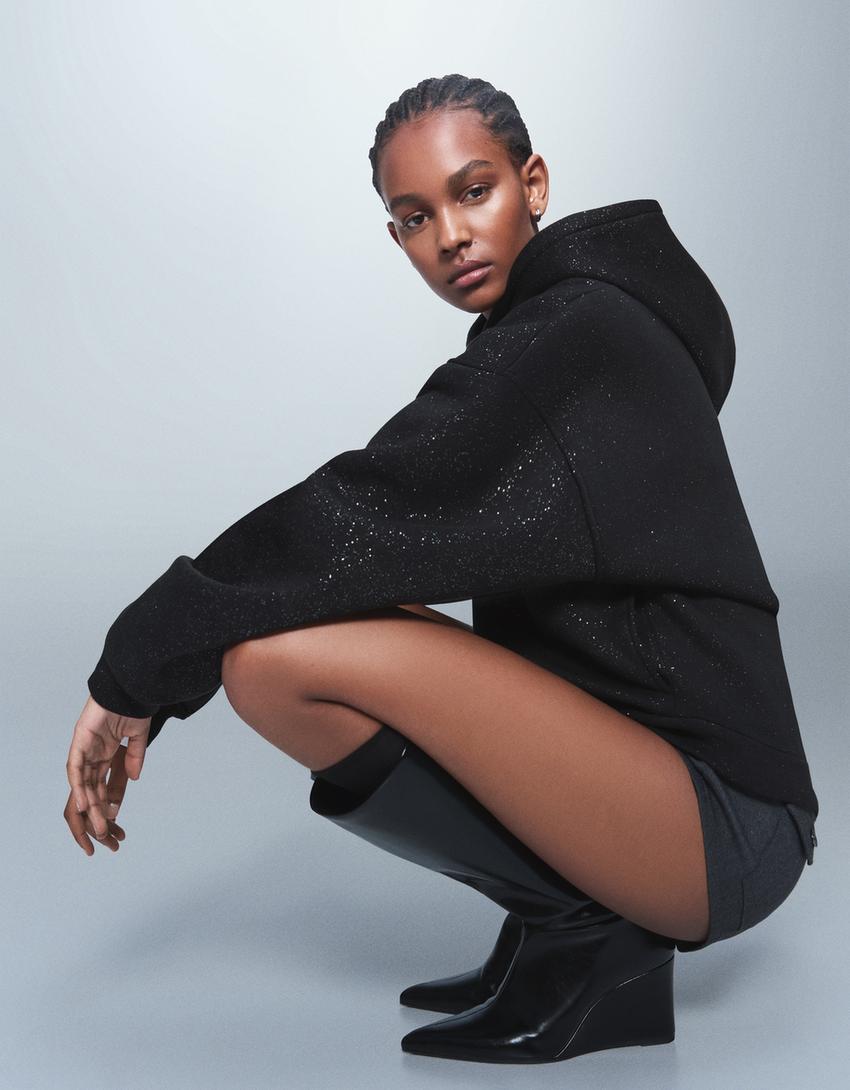 Shimmer Oversized Hoodie