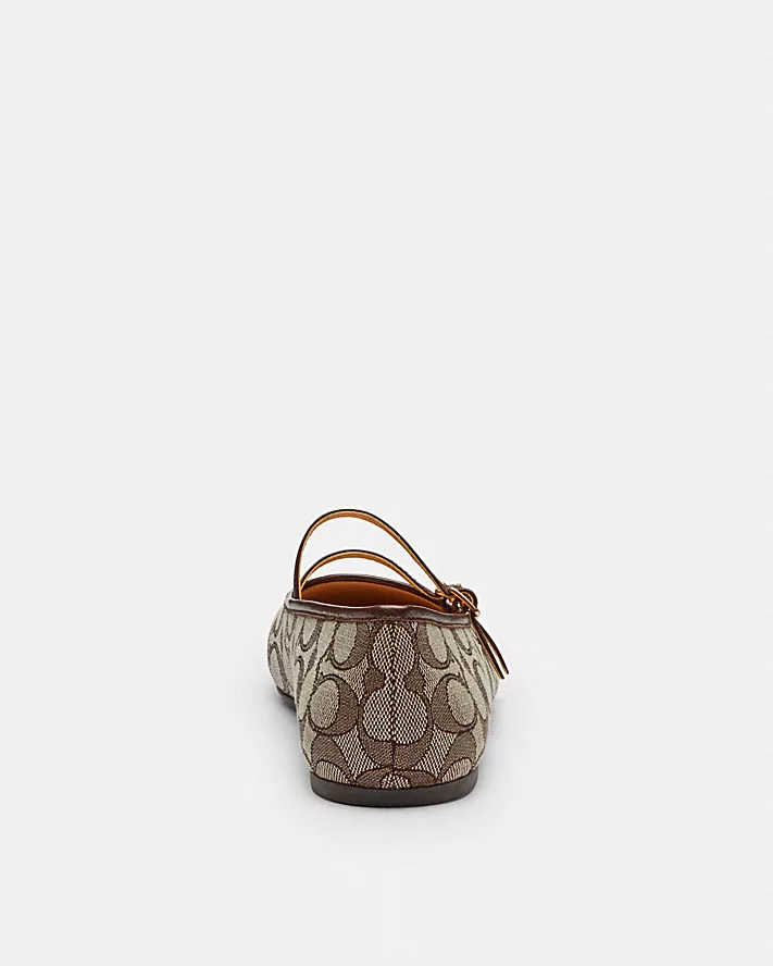 DOUBLE BUCKLE MARY JANE IN SIGNATURE JACQUARD