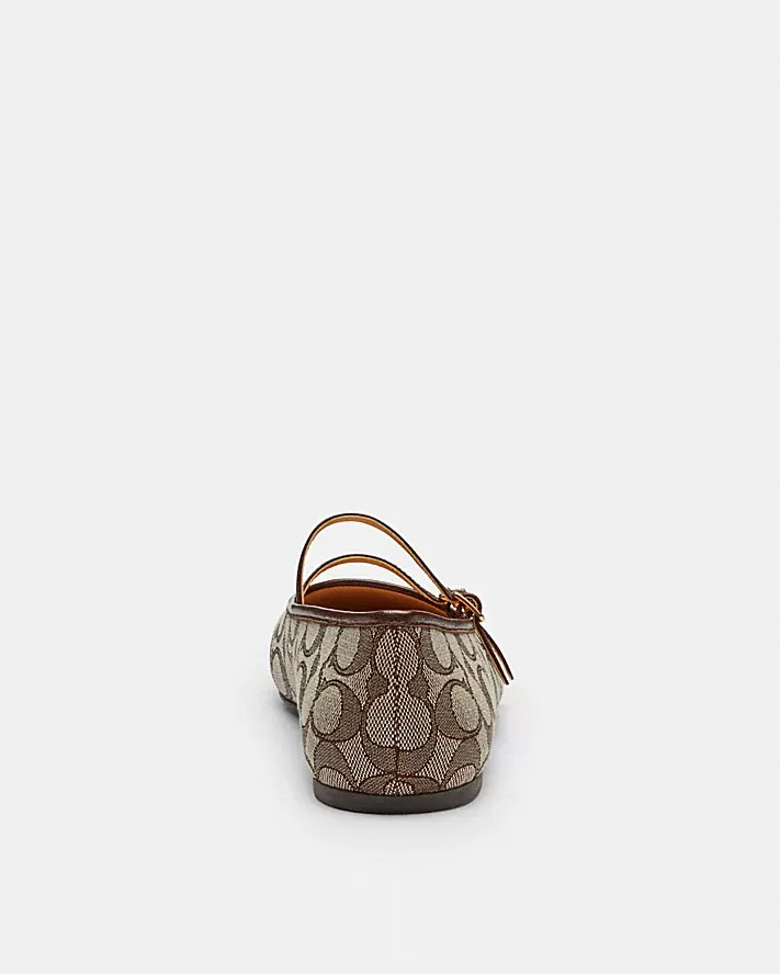 DOUBLE BUCKLE MARY JANE IN SIGNATURE JACQUARD