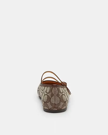 DOUBLE BUCKLE MARY JANE IN SIGNATURE JACQUARD