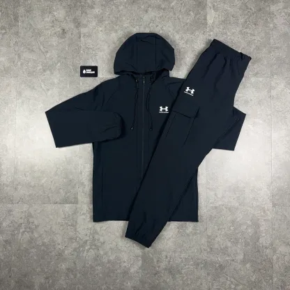 Under Armour Woven Tracksuit Black