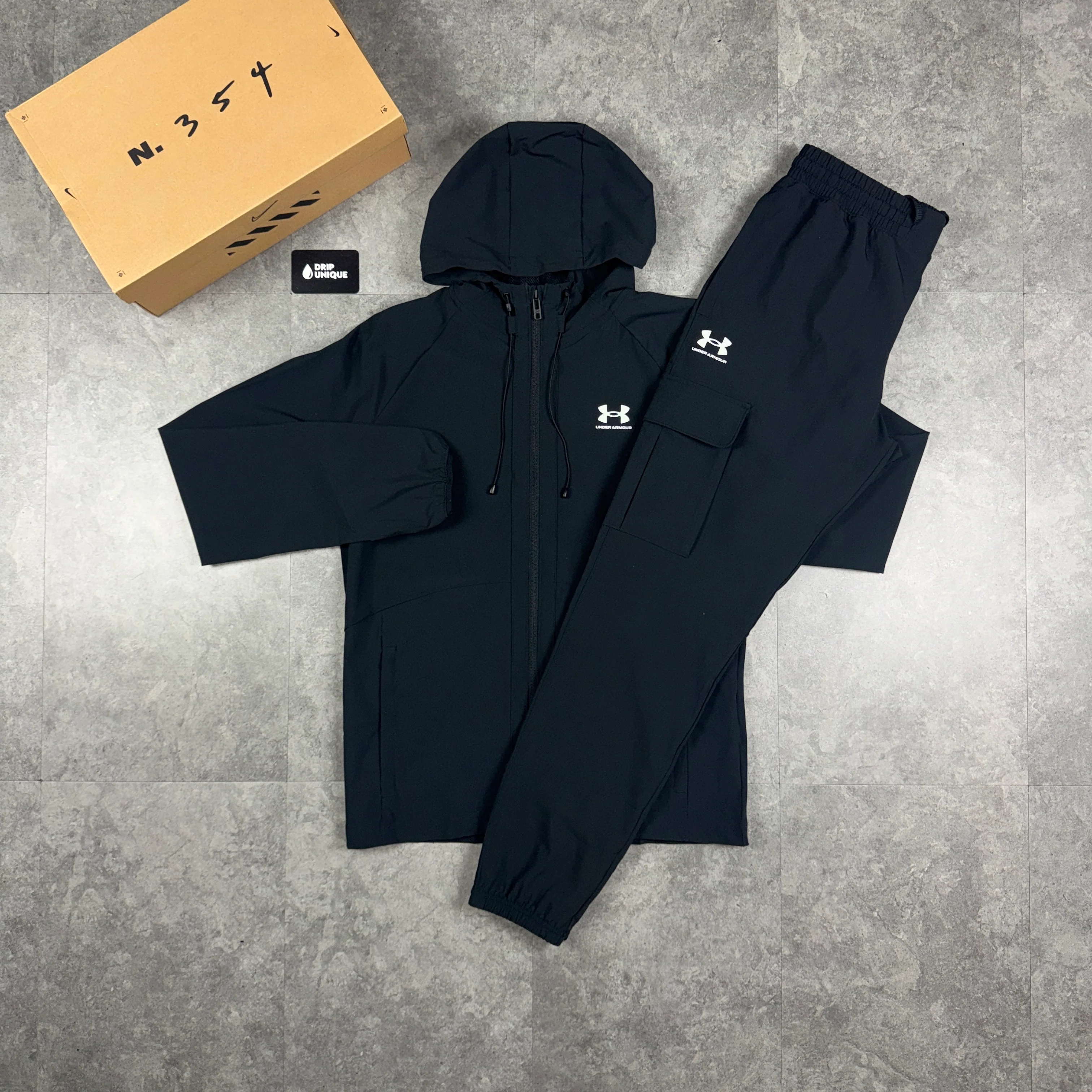 Under Armour Woven Tracksuit Black