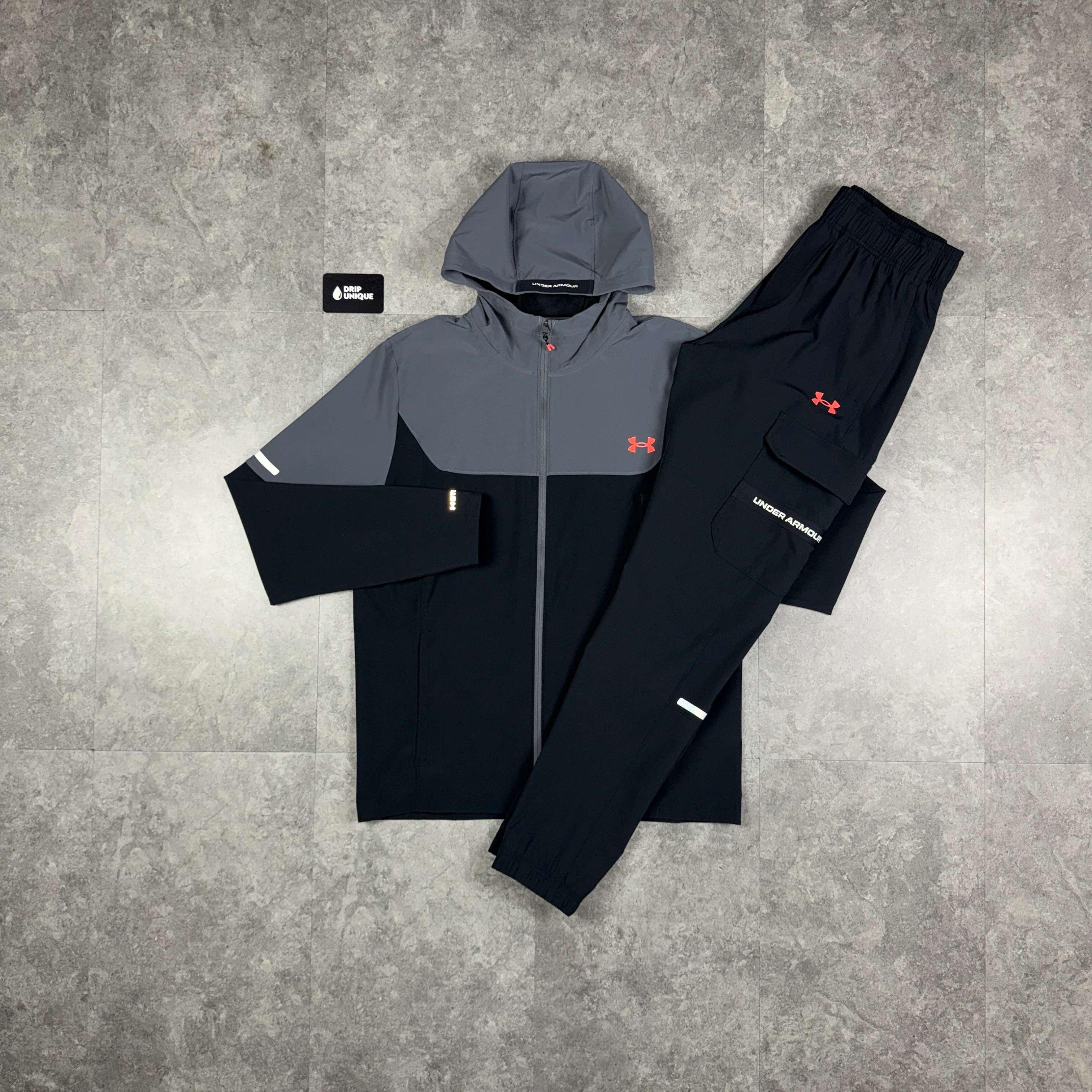 Under Armour Utility Tracksuit Black / Red