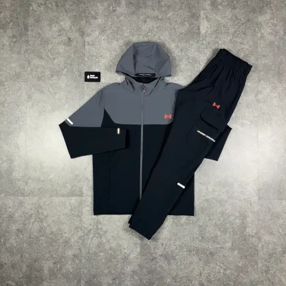 Under Armour Utility Tracksuit Black / Red