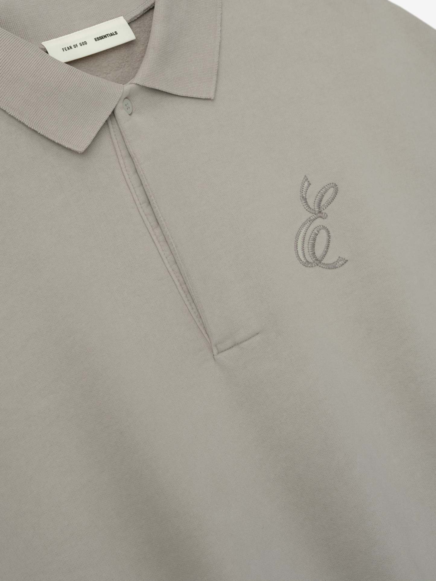 Embroidered Classic Polo Sweatshirt