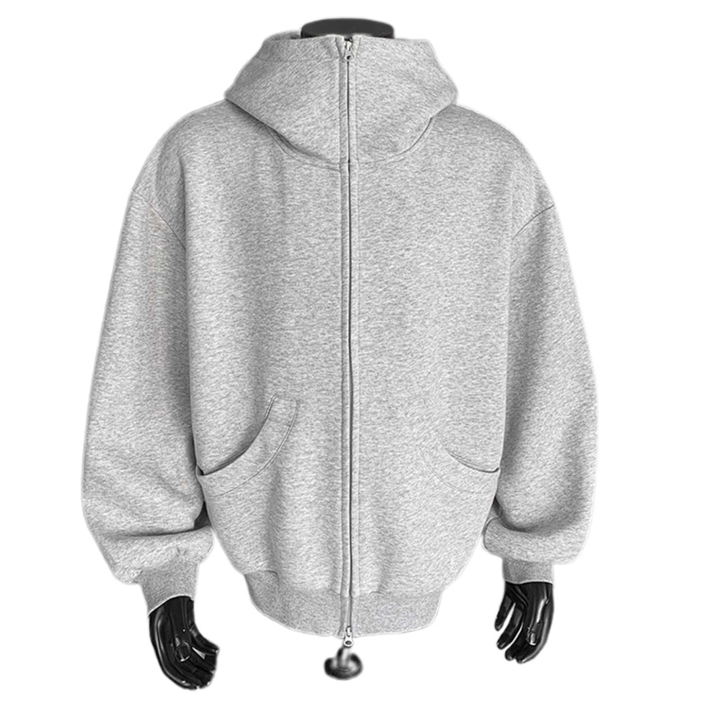 JTieacloth Zip Pullover Sweatshirts Men's Hoodies & Sweatshirts Lightweight Comfortable Zip Up Hoodie Casual Loose Fit Pullover Jacket For Daily Wear And Outdoor Activities Black