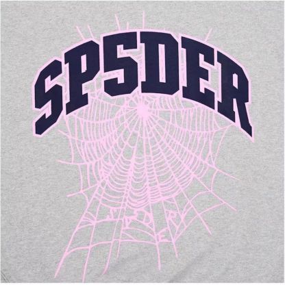 Sp5der Varsity Web Crewneck Heather Grey