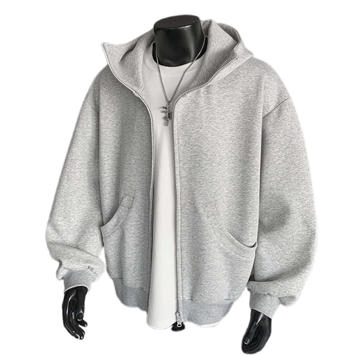 JTieacloth Zip Pullover Sweatshirts Men's Hoodies & Sweatshirts Lightweight Comfortable Zip Up Hoodie Casual Loose Fit Pullover Jacket For Daily Wear And Outdoor Activities Black