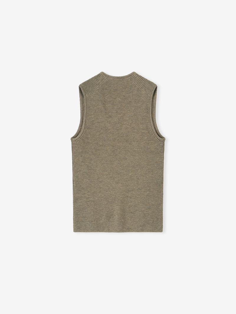 Womens Waffle Tank