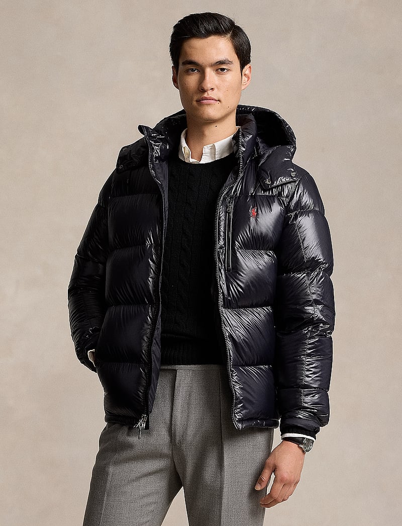 Polo Ralph Lauren - The Gorham Glossed Down Jacket - winter jackets - polo black glossy - 0