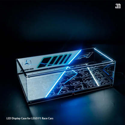 【Premium】LED Display Case for LEGO F1 Race Cars