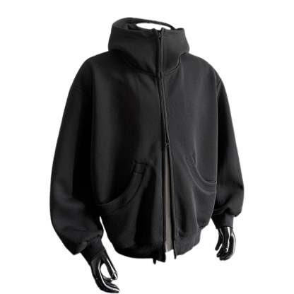 JTieacloth Zip Pullover Sweatshirts Men's Hoodies & Sweatshirts Lightweight Comfortable Zip Up Hoodie Casual Loose Fit Pullover Jacket For Daily Wear And Outdoor Activities Black