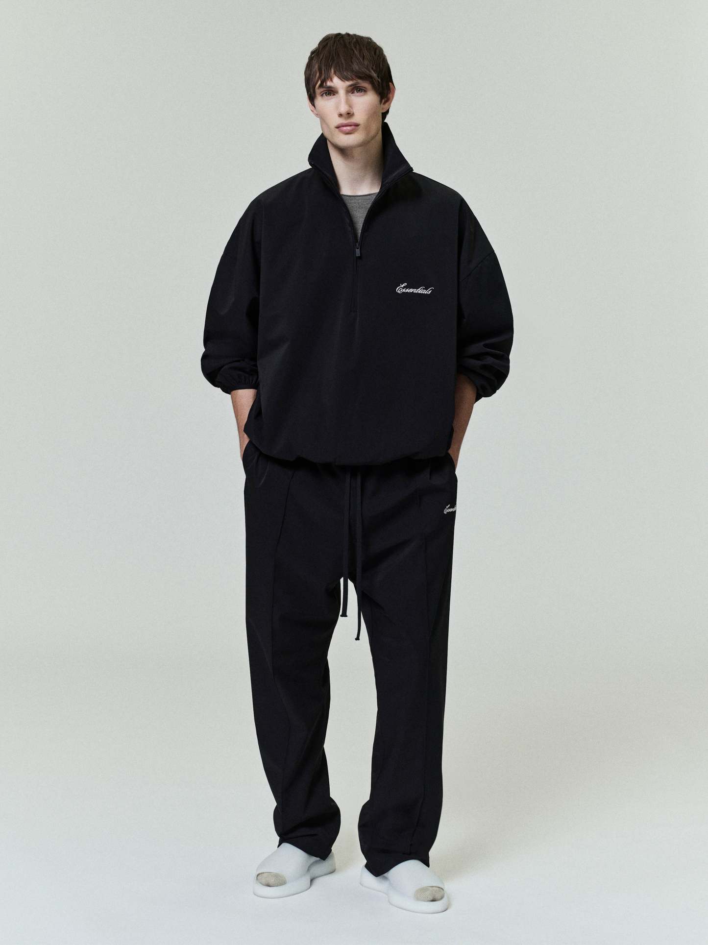 Sporty Nylon Half Zip