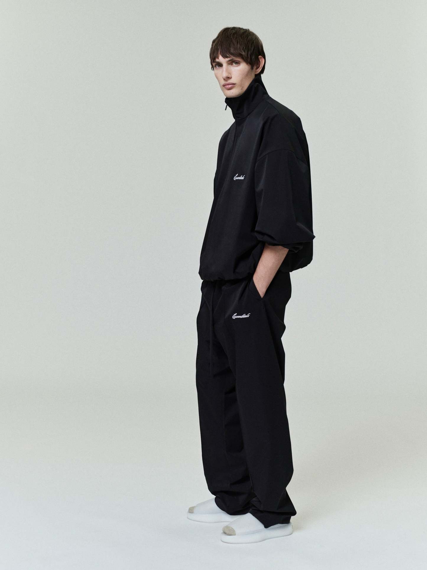 Sporty Nylon Half Zip